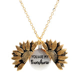 "YOU ARE MY SUNSHINE" - SUNFLOWER NECKLACE