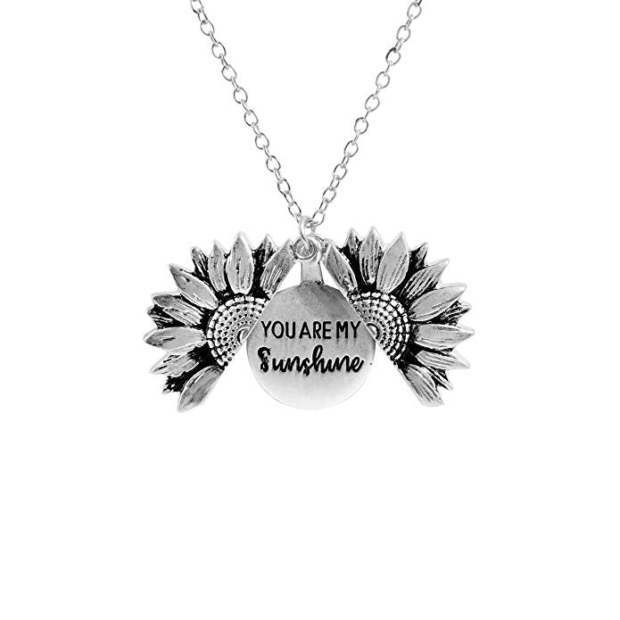 "YOU ARE MY SUNSHINE" - SUNFLOWER NECKLACE