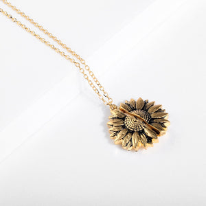 "YOU ARE MY SUNSHINE" - SUNFLOWER NECKLACE