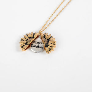 "YOU ARE MY SUNSHINE" - SUNFLOWER NECKLACE