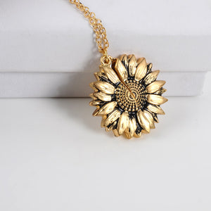 "YOU ARE MY SUNSHINE" - SUNFLOWER NECKLACE