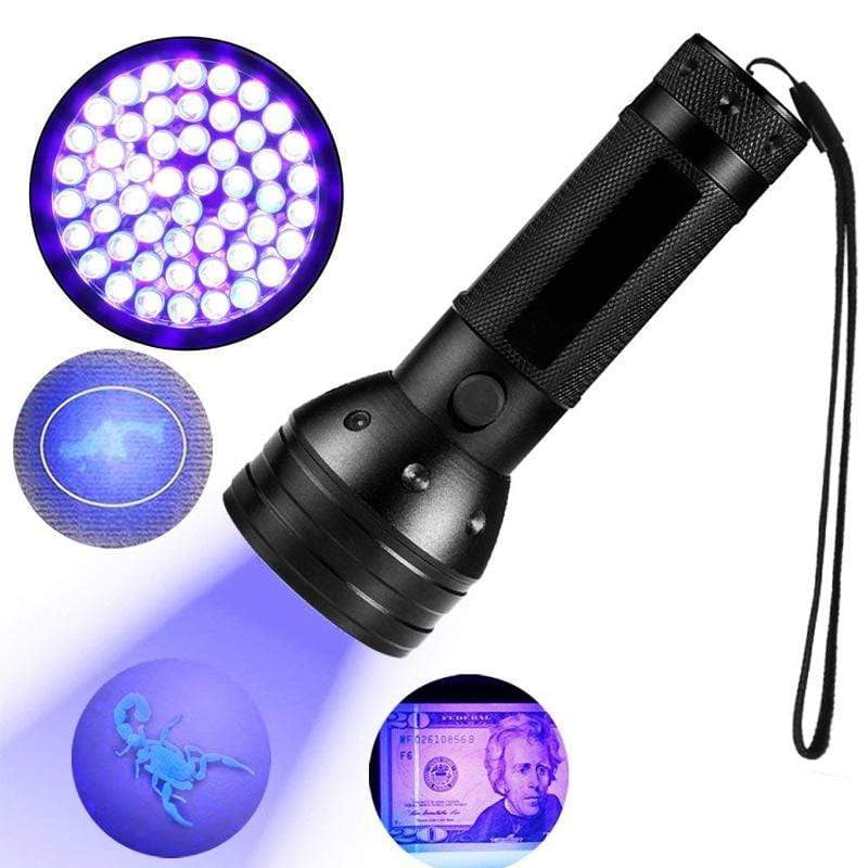 ZK20 Dropshipping UV Flashlight 51Leds 395nM Ultraviolet Blacklight Detector for Urine Pet Stain Handheld Torch Scorpion Hunting - Life Hack Stock