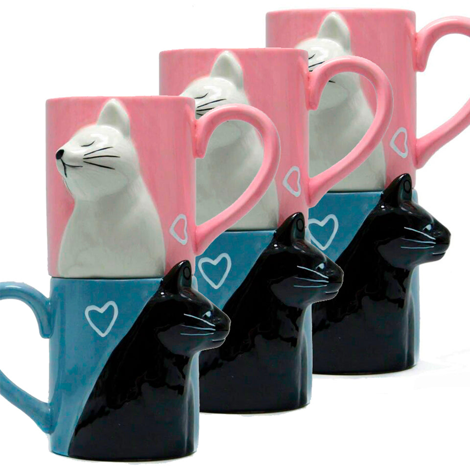 KitCups | Kissing Cats Cup Set