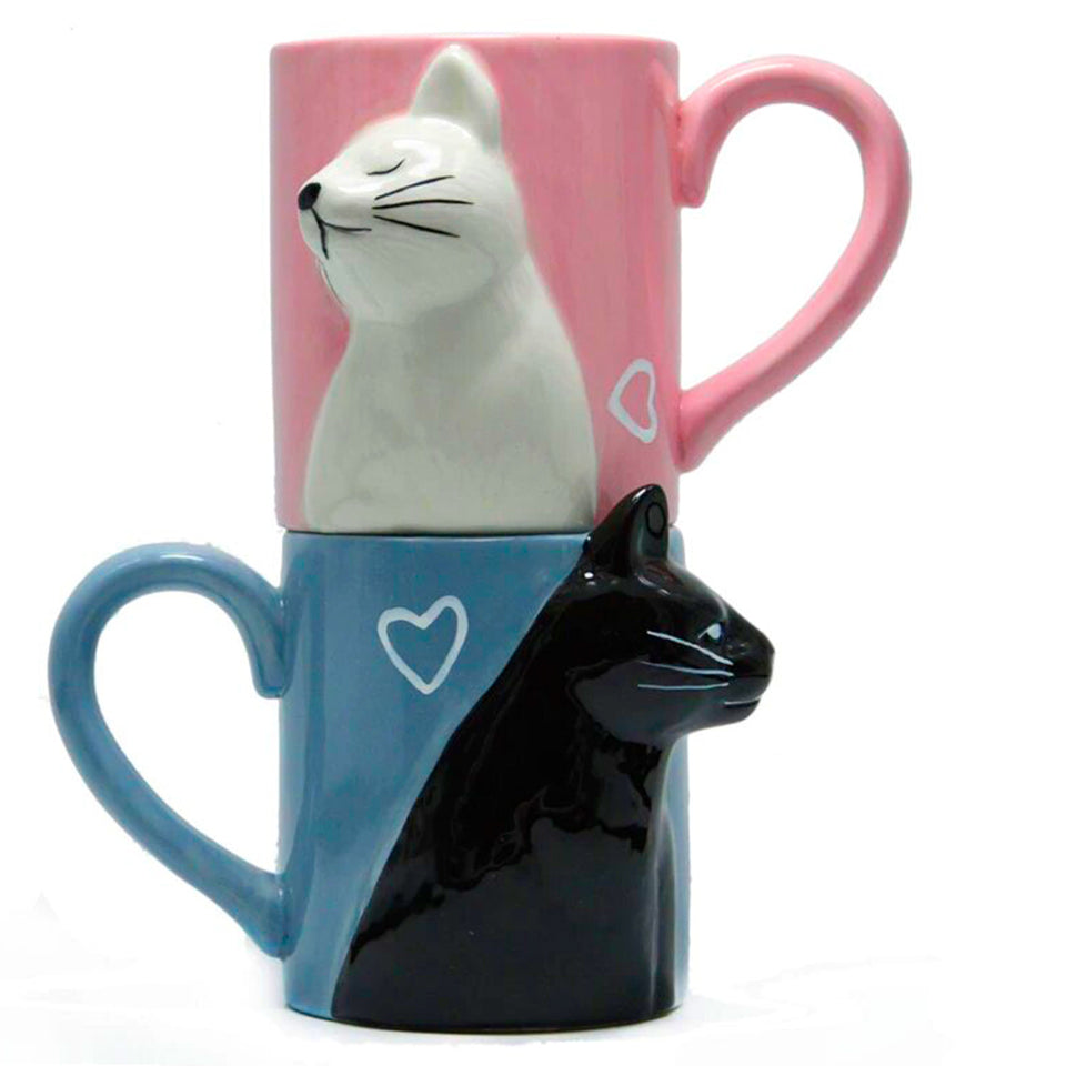 KitCups | Kissing Cats Cup Set