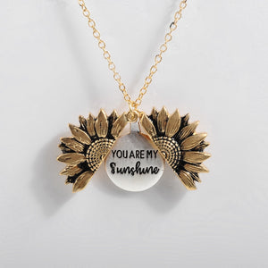 "YOU ARE MY SUNSHINE" - SUNFLOWER NECKLACE