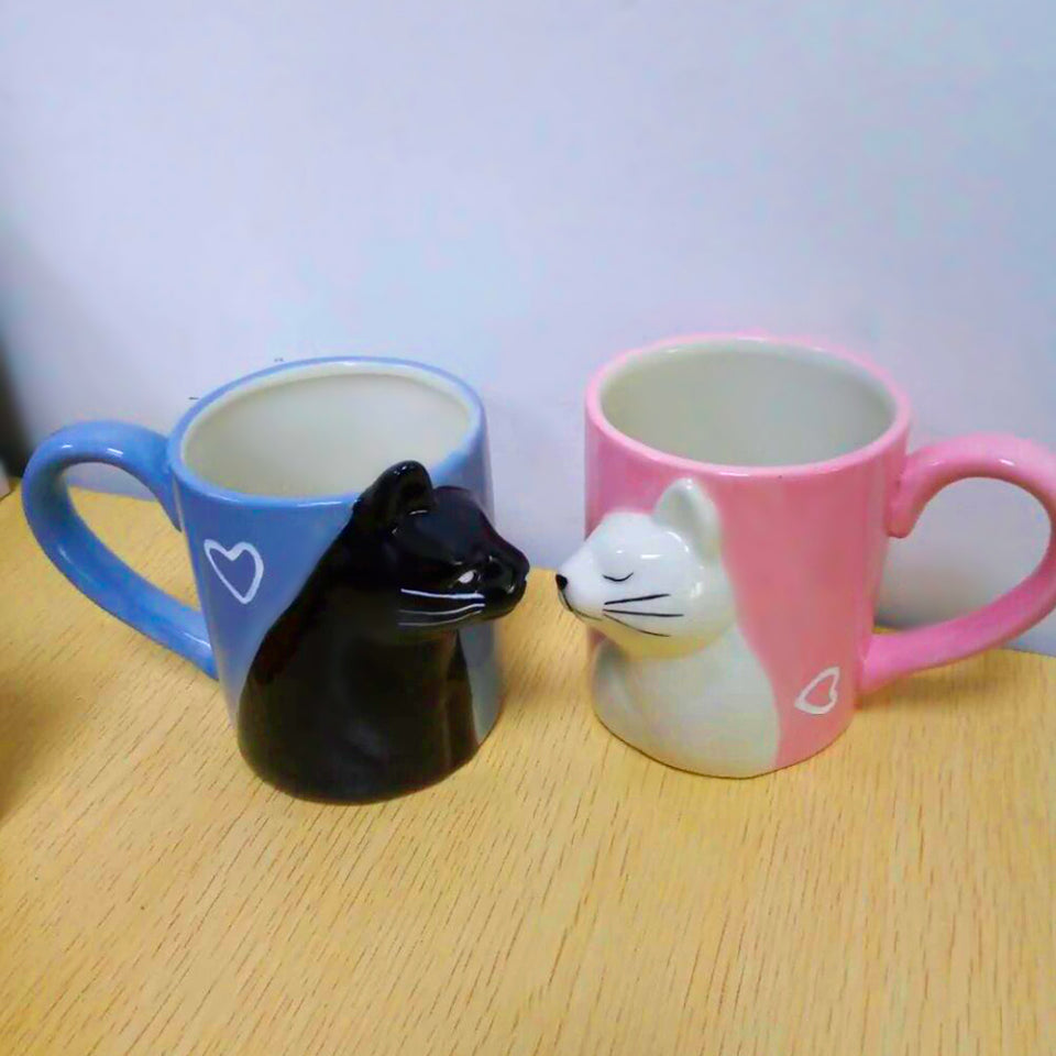 KitCups | Kissing Cats Cup Set