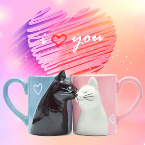 KitCups | Kissing Cats Cup Set