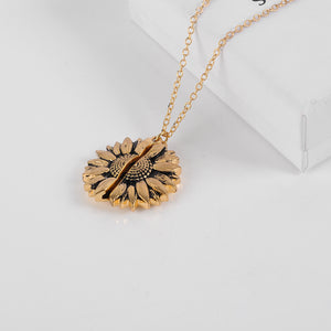 "YOU ARE MY SUNSHINE" - SUNFLOWER NECKLACE